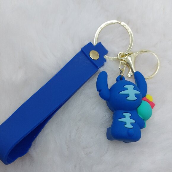 2/$25 Stitch and Scrump keychain wrist strap lanyard with 'Stitch' - Picture 2 of 6